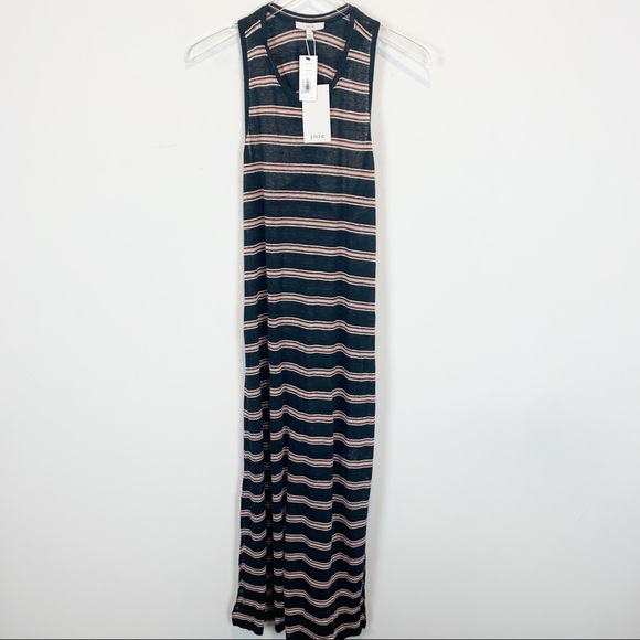 JOIE Maxi Linen Dress size L - Picture 2 of 6